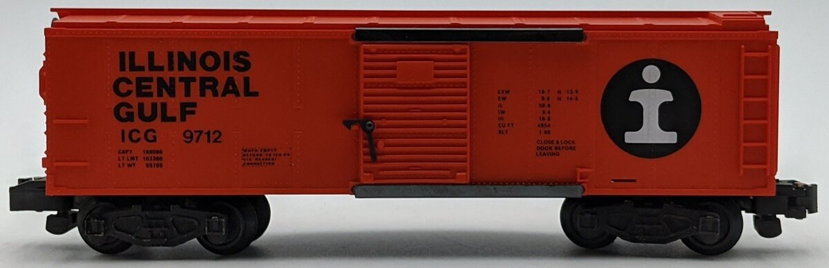 American Flyer 4-9712 S Gauge Illinois Central Gulf Boxcar NIB