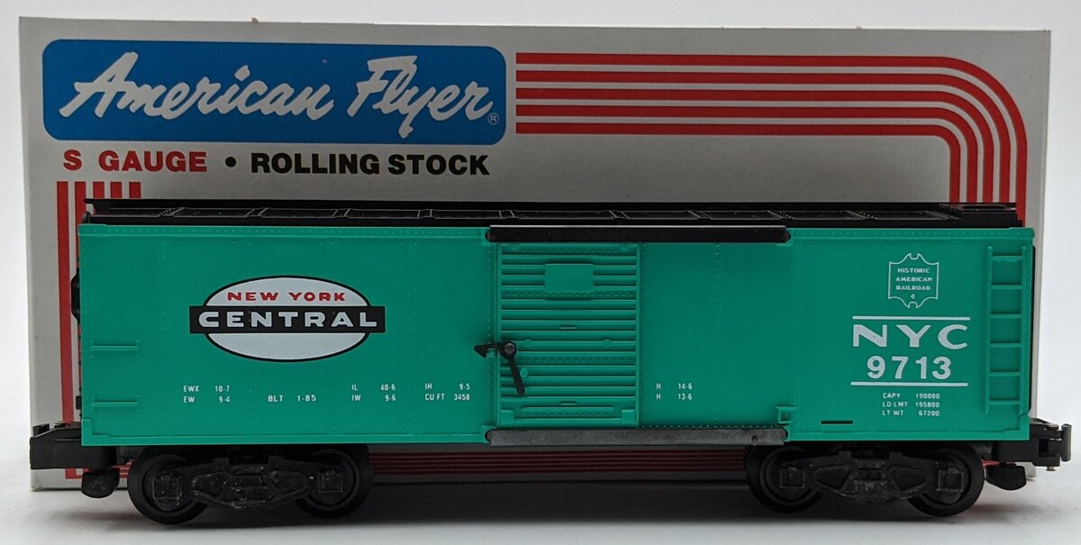 American Flyer 4-9713 S Scale New York Central Boxcar NIB