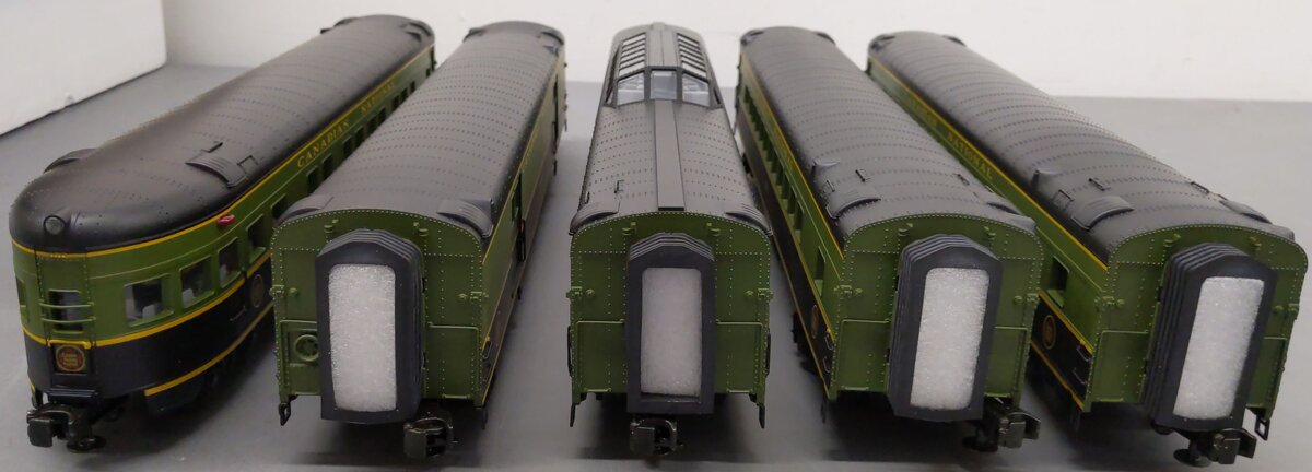 MTH 20-6574 O Canadian National 70' Streamlined Passenger Car Set (Set of 5) EX/Box
