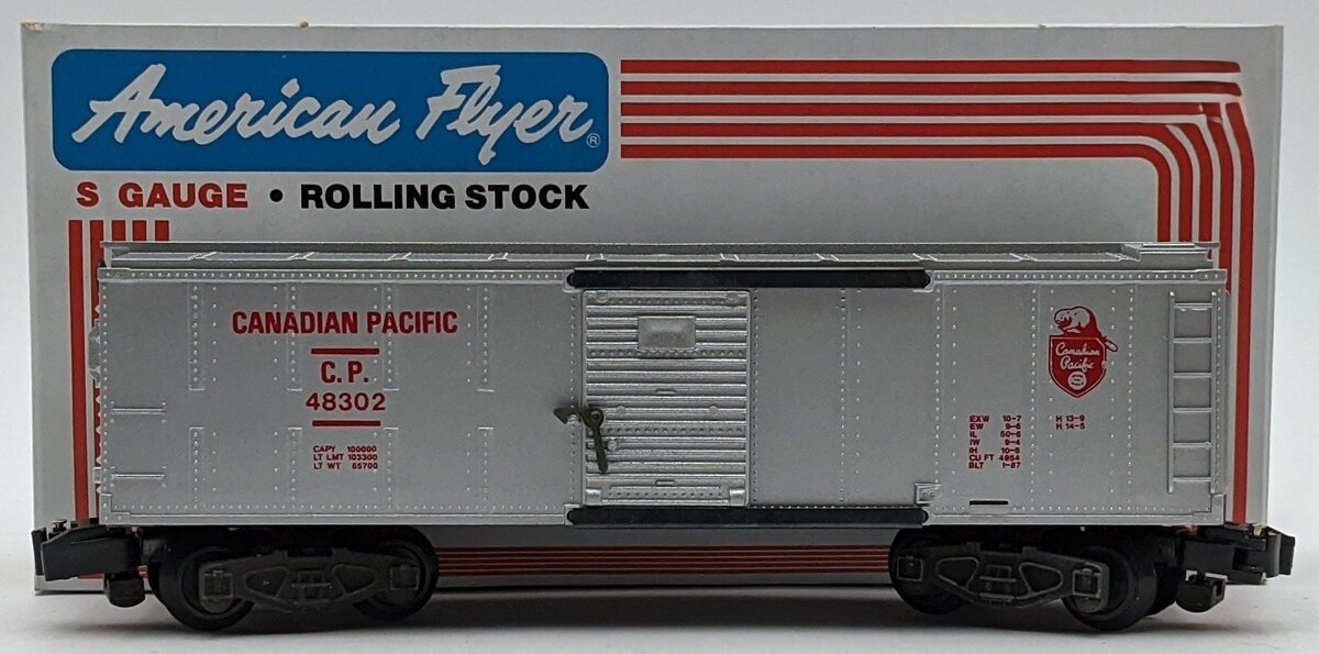American Flyer 6-48302 S Gauge Canadian Pacific Boxcar #48302 NIB
