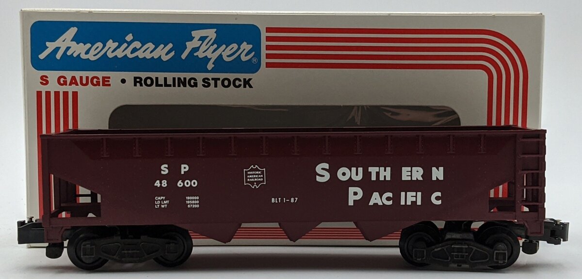 American Flyer 6-48600 S Gauge Southern Pacific Hopper #48600 EX/Box