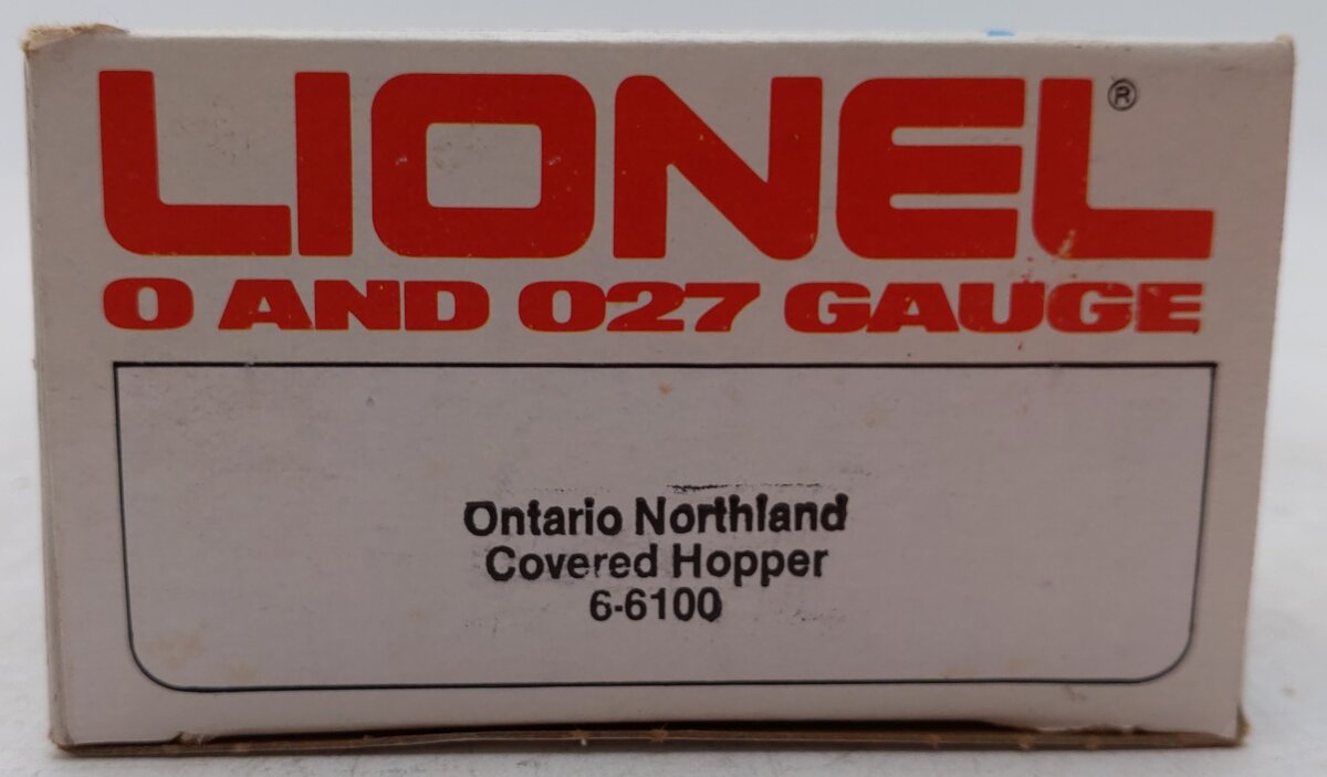 Lionel 6-6100 O Gauge Ontario Northland Covered Quad Hopper EX/Box