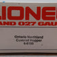 Lionel 6-6100 O Gauge Ontario Northland Covered Quad Hopper EX/Box