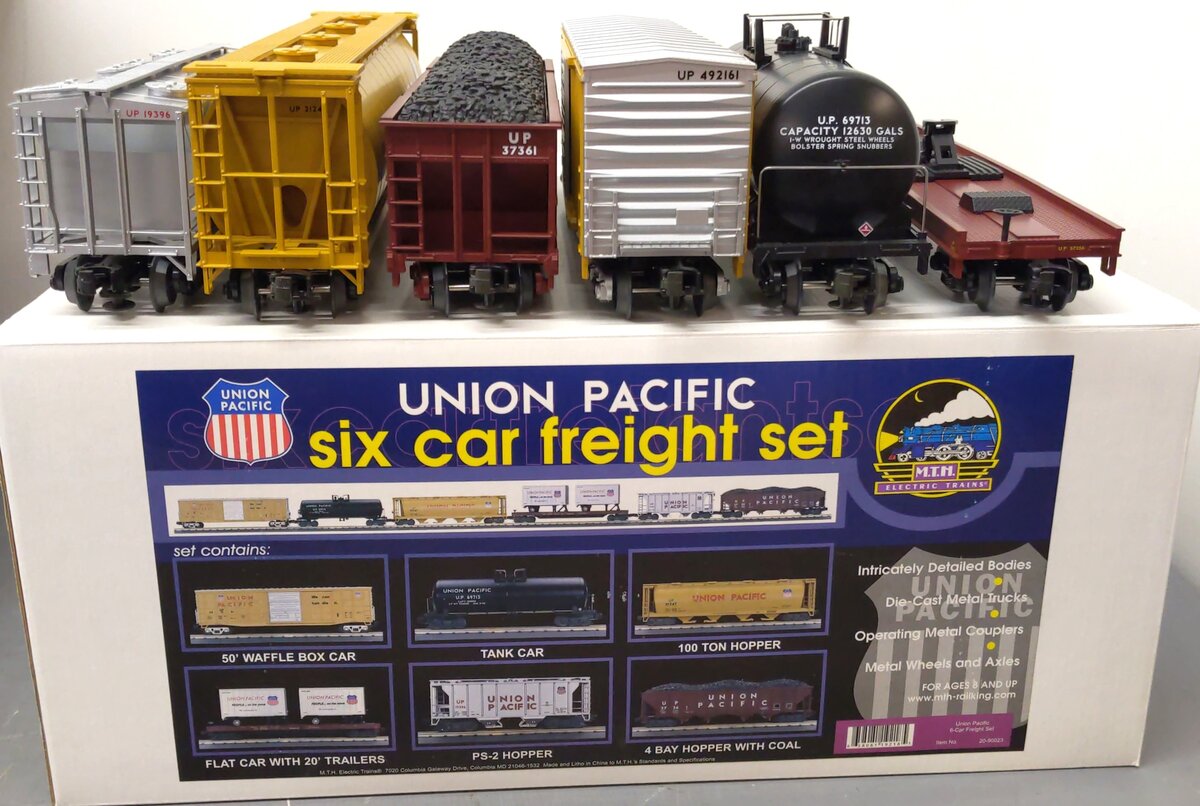 MTH 20-90023 O Union Pacific Premier Freight Car Set #2 (Set of 6) LN/Box