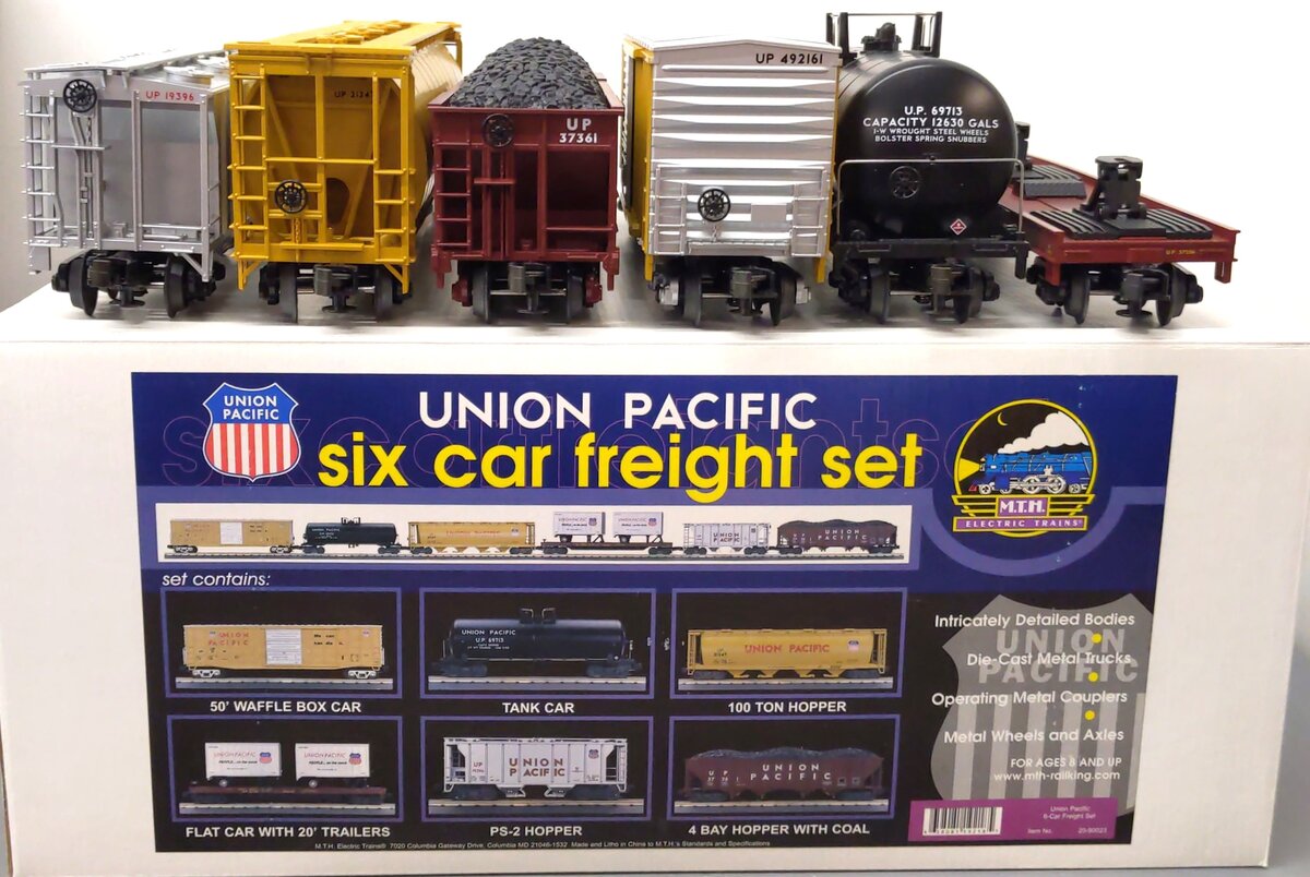 MTH 20-90023 O Union Pacific Premier Freight Car Set #2 (Set of 6) LN/Box