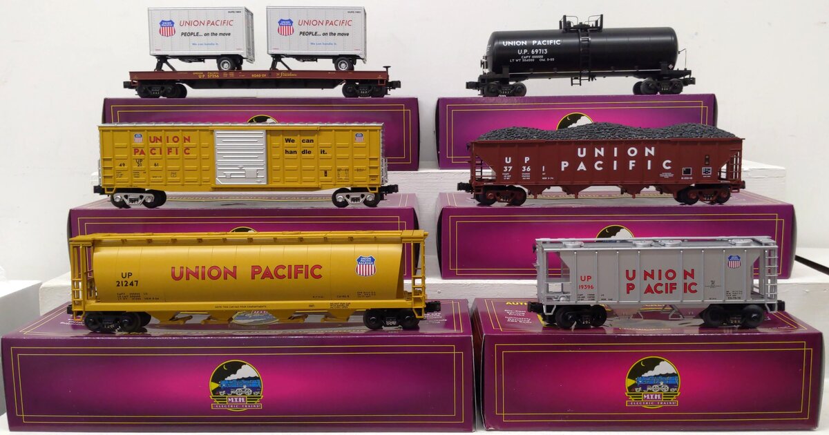 MTH 20-90023 O Union Pacific Premier Freight Car Set #2 (Set of 6) LN/Box
