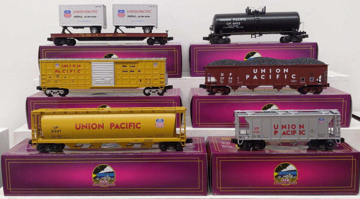 MTH 20-90023 O Union Pacific Premier Freight Car Set #2 (Set of 6) LN/Box