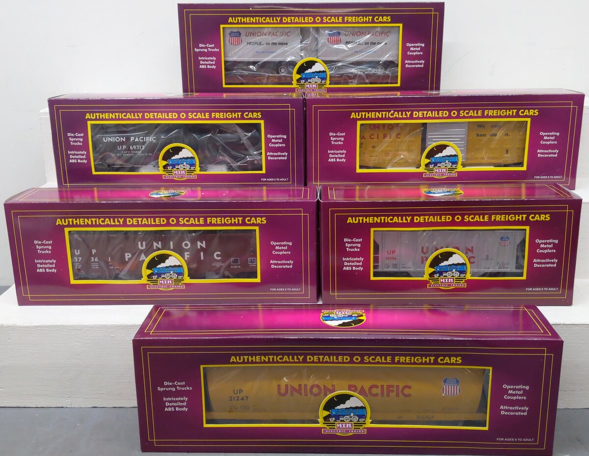 MTH 20-90023 O Union Pacific Premier Freight Car Set #2 (Set of 6) LN/Box