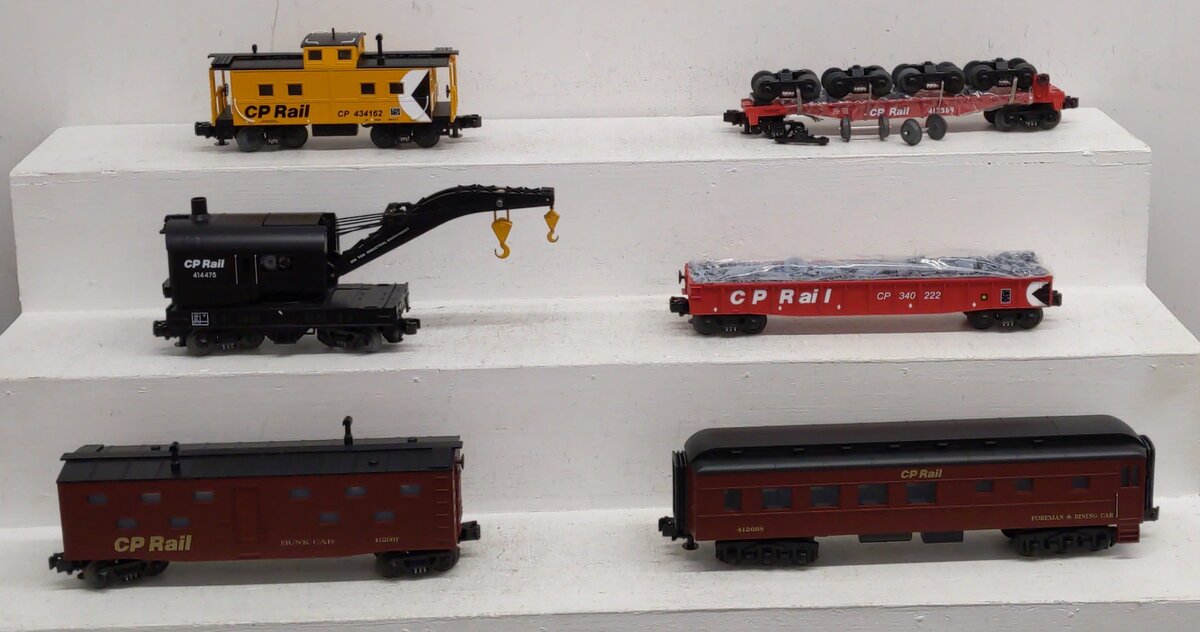 MTH 30-7009 O Scale CP Rail 6-Car Set VG/Box