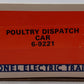 Lionel 6-9221 O Gauge Poultry Dispatch Operating Car #9221 EX/Box