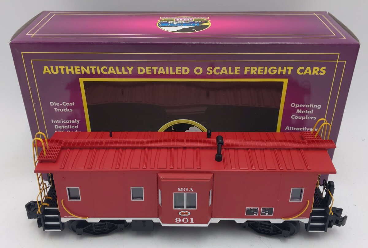MTH 20-91133 O-Gauge Monongahela (MGA) Bay Window Caboose #901 LN/Box