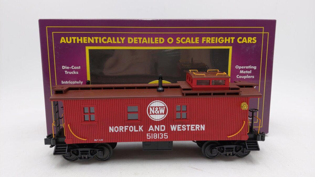 MTH 20-91069 O Scale N&W Woodsided Caboose #518000 EX/Box