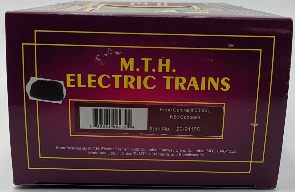 MTH 20-91155 O Gauge Penn Central N5c Caboose #23065 NIB