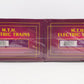 MTH 20-91081 O Gauge Santa Fe Extended Vision Caboose (2-Pack) MT/Box