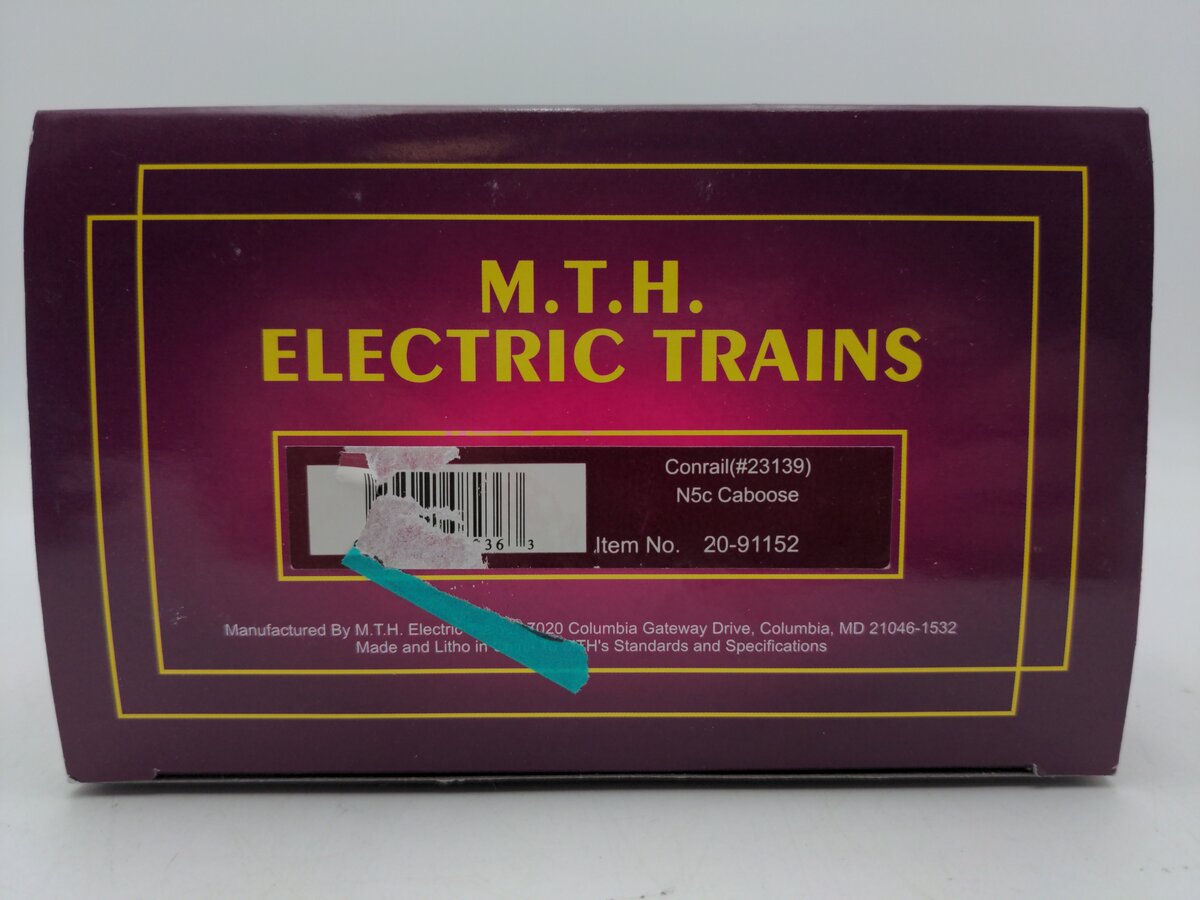 MTH 20-91152 O Gauge Conrail N5c Caboose #23139 LN/Box