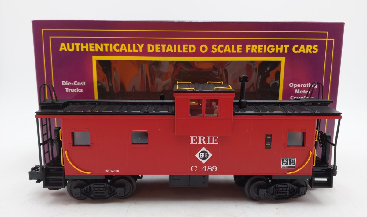 MTH 20-91107 O Gauge Erie Extended Vision Caboose #C-489 LN/Box