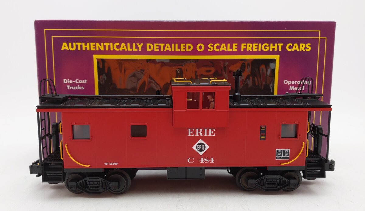 MTH 20-91107 O Gauge Erie Extended Vision Caboose #C-484 EX/Box