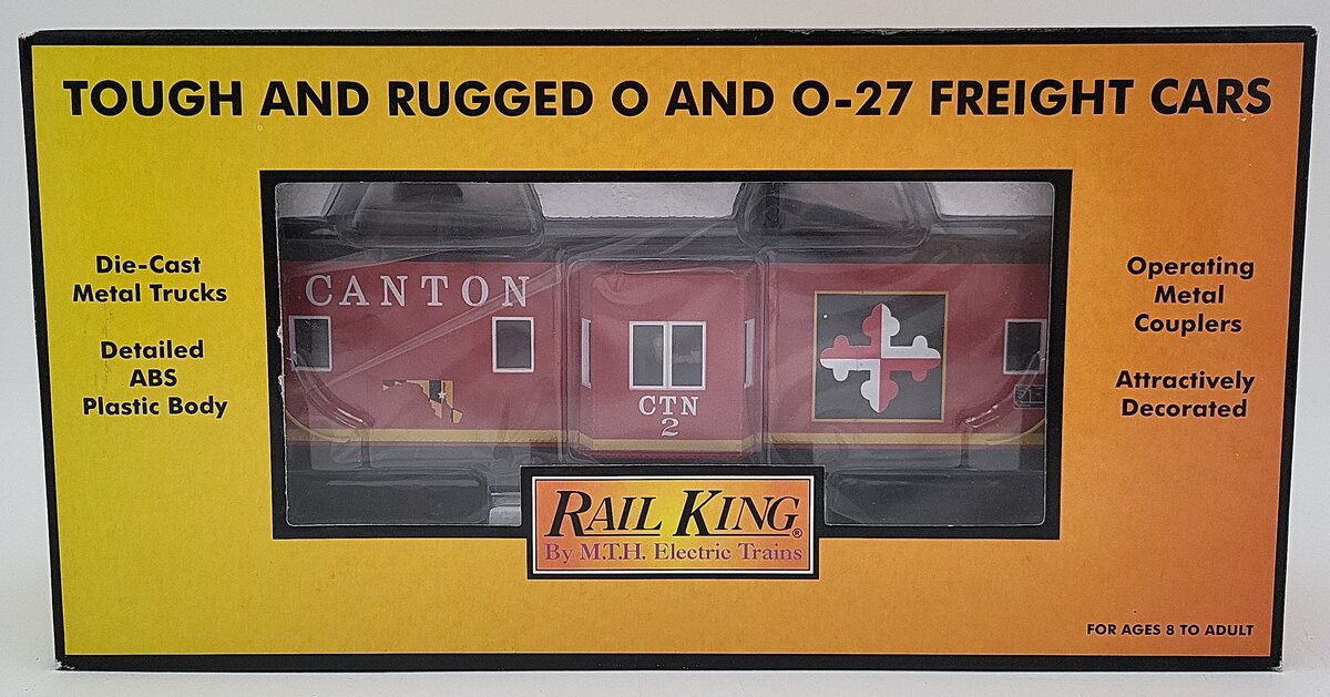 MTH 30-77041 Canton Railroad Bay Window Caboose LN/Box