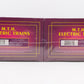 MTH O Gauge 20-91085 Pere Marquette Center Cupola Steel Caboose (2 Pack) MT/Box