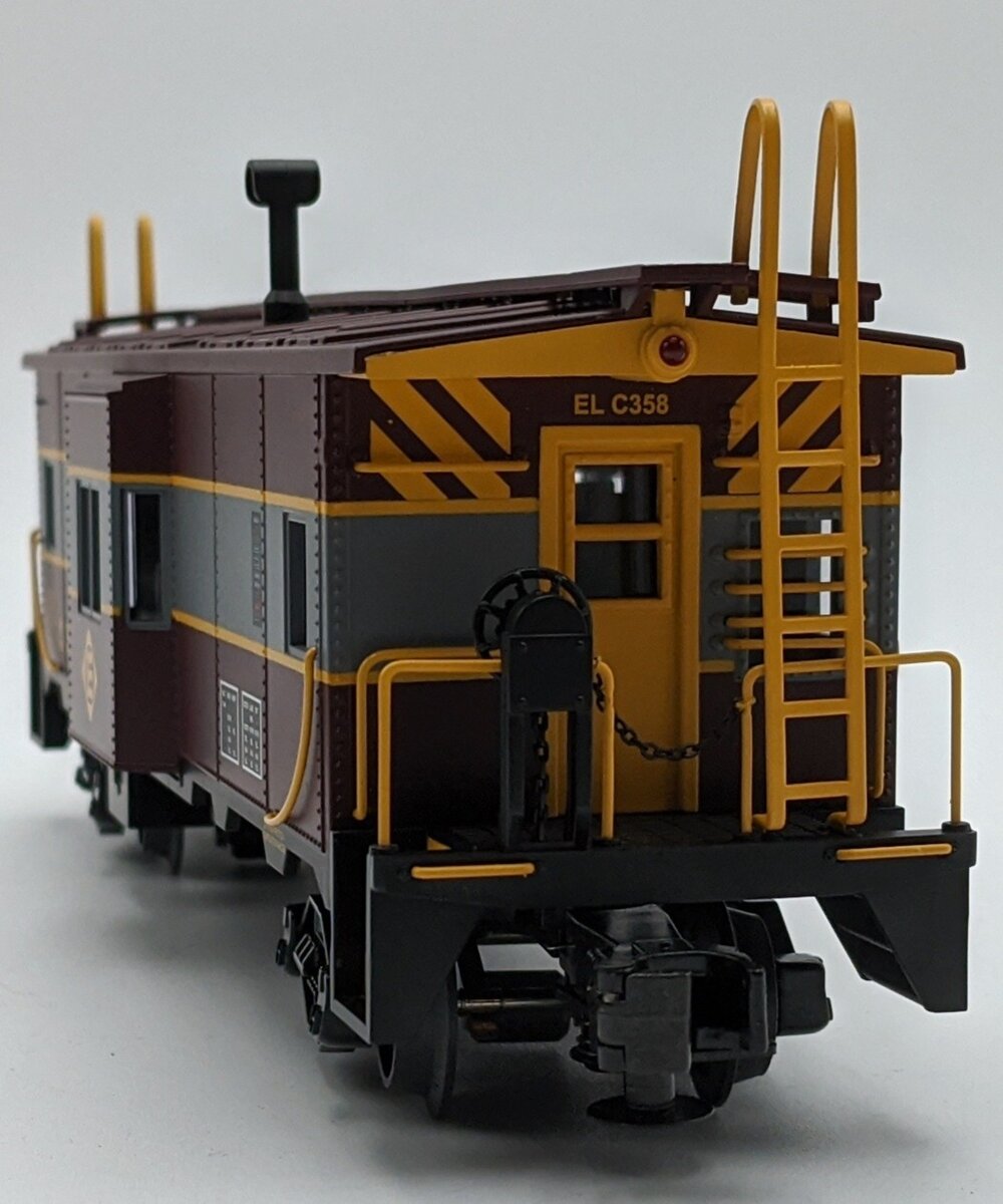 MTH 20-91135 O Gauge Erie Lackawanna Bay Window Caboose #358 NIB