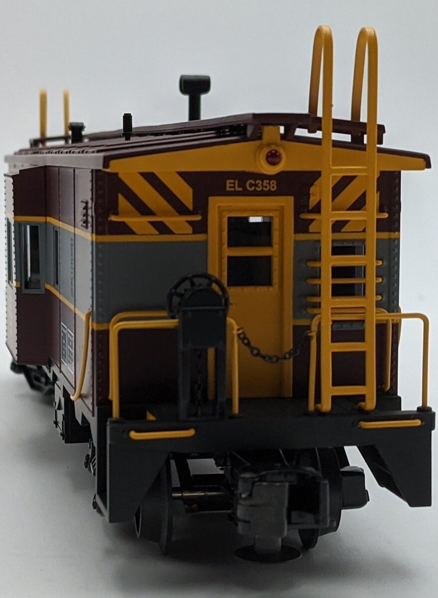 MTH 20-91135 O Gauge Erie Lackawanna Bay Window Caboose #358 NIB