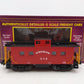MTH 20-91104 O Gauge Virginian Center Cupola Steel Caboose #312 EX/Box