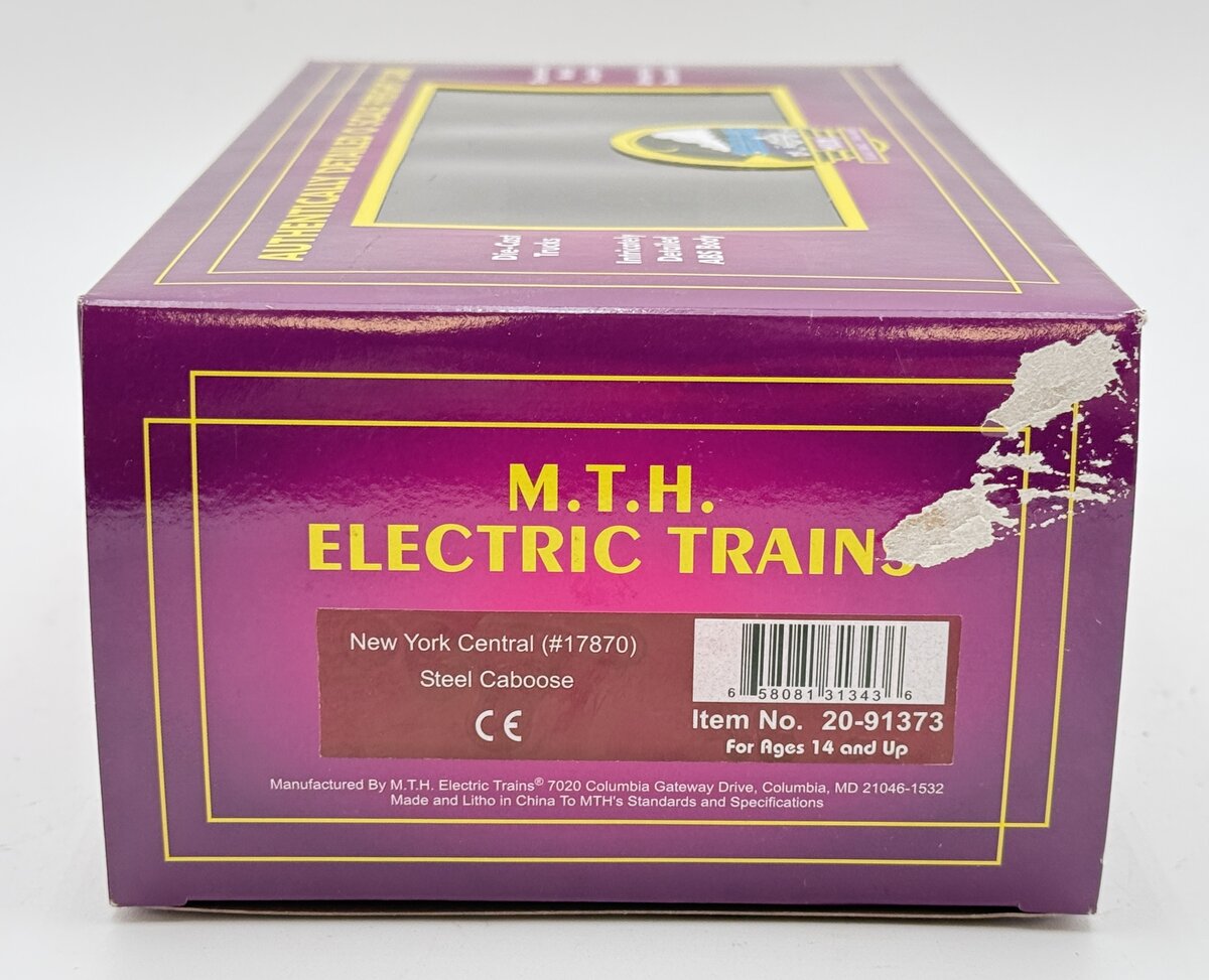 MTH 20-91373 O New York Central Steel Caboose #17870 LN/Box