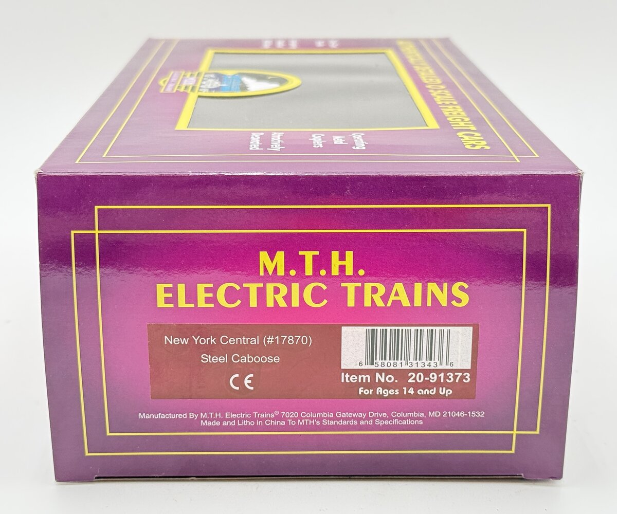 MTH 20-91373 O New York Central Steel Caboose #17870 LN/Box