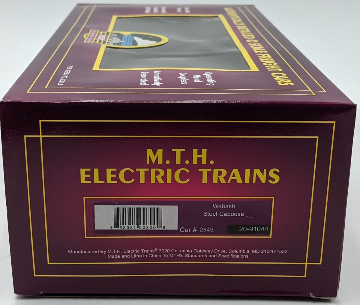 MTH 20-91044 O Gauge Wabash Steel Caboose #2849 NIB