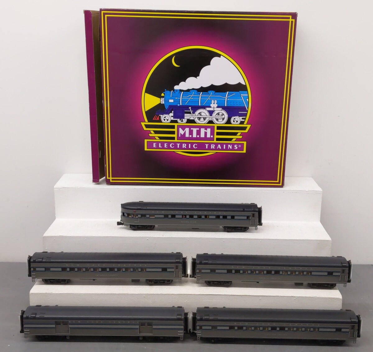 MTH 20-65236 O New York Central 70' Smooth Passenger Cars (Set of 5) LN/Box