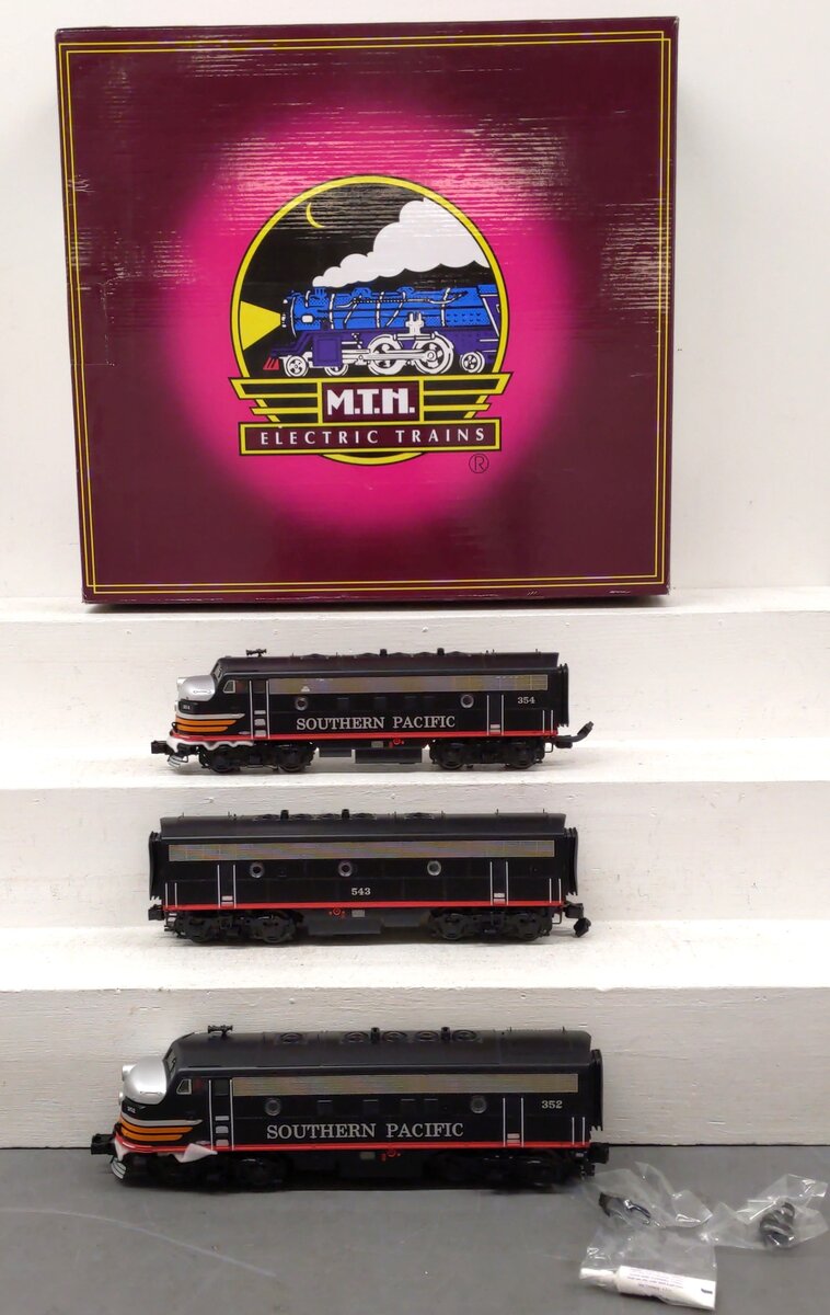 MTH 20-20390-1 O Southern Pacific F-7 ABA Diesel Set #352/354/543 w/PS3 LN/Box