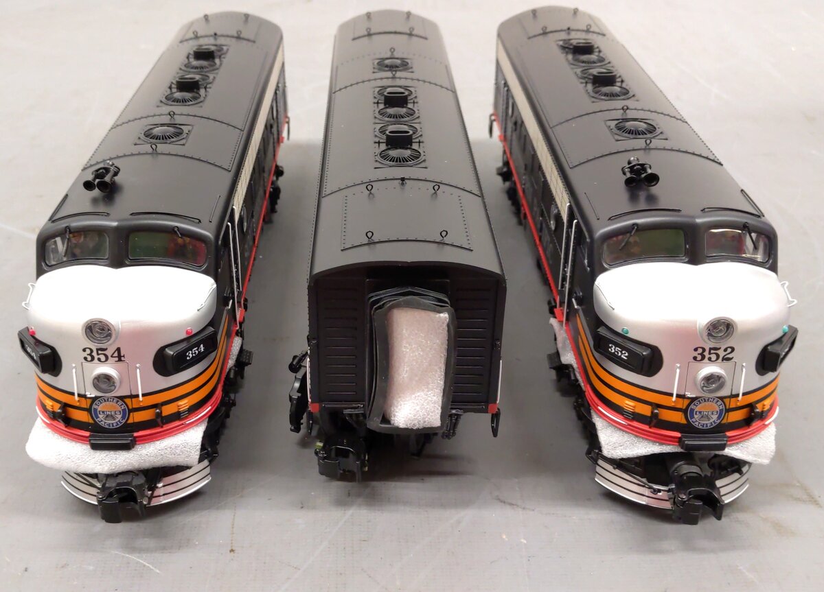 MTH 20-20390-1 O Southern Pacific F-7 ABA Diesel Set #352/354/543 w/PS3 LN/Box