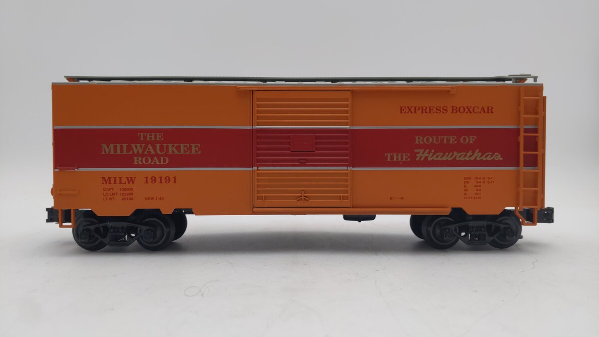 Weaver EBC51D O Milwaukee Road Hiawatha PS-1 40' Boxcar #19191 (3-Rail) EX/Box