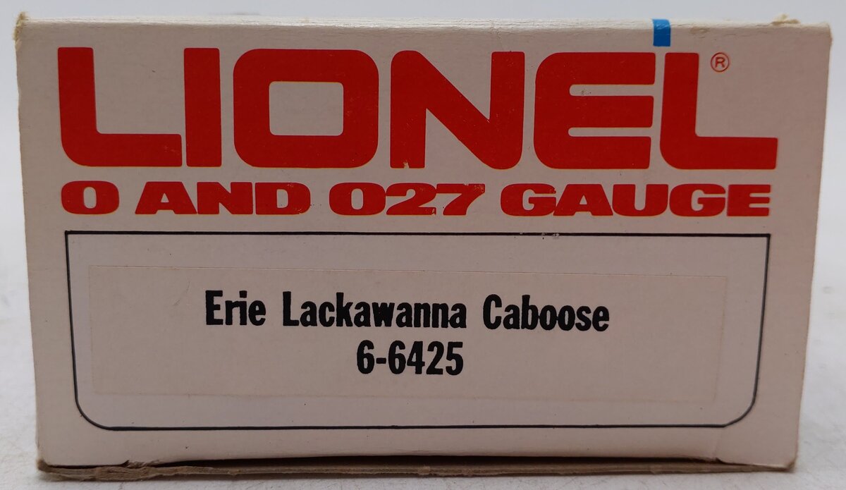 Lionel 6-6425 O Gauge Erie Lackawanna Bay Window Caboose #6425 VG/Box