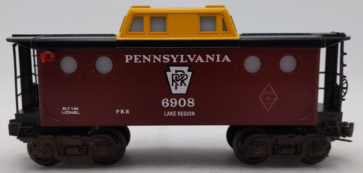 Lionel 6-6908 O Gauge Pennsylvania Illuminated Porthole Caboose EX/Box