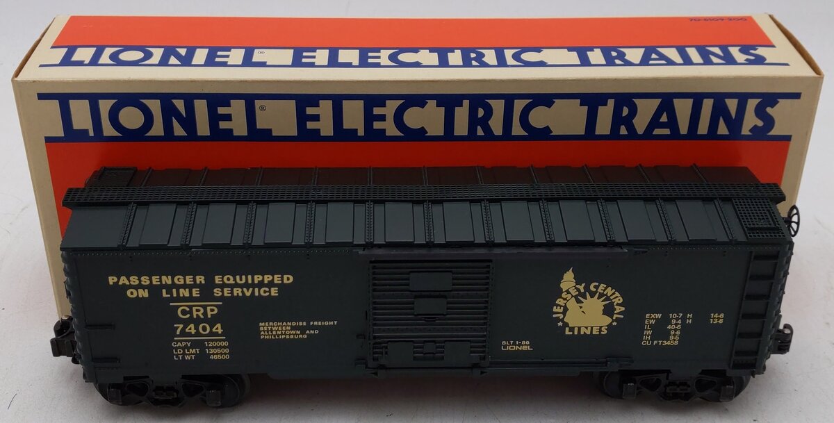 Lionel 6-7404 O Gauge Jersey Central Boxcar #7404 EX/Box