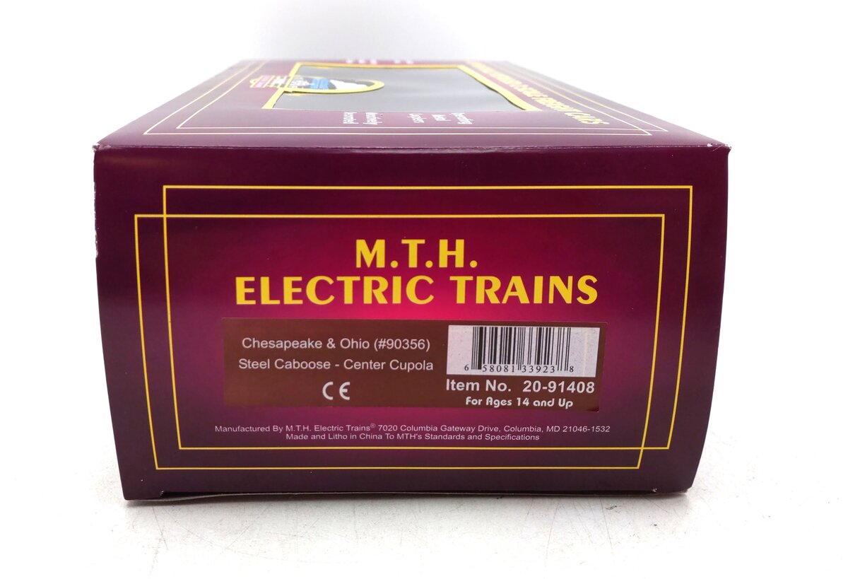 MTH 20-91408 O Chesapeake & Ohio Steel Caboose #90356 NIB