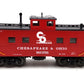MTH 20-91408 O Chesapeake & Ohio Steel Caboose #90356 NIB
