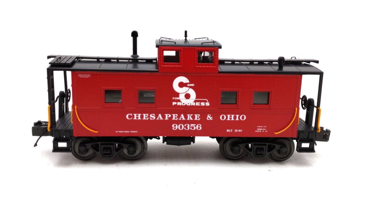 MTH 20-91408 O Chesapeake & Ohio Steel Caboose #90356 NIB