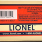 Lionel 6-26654 O Boy Scouts Of America® (BSA) Flatcar w/Pinewood Derby Kit Load LN/Box