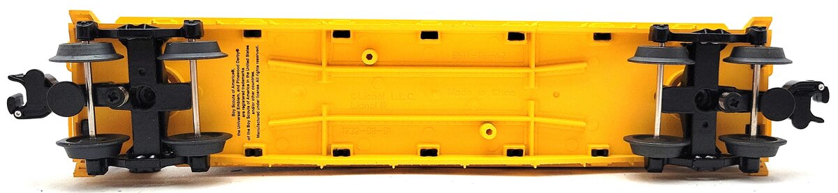 Lionel 6-26654 O Boy Scouts Of America® (BSA) Flatcar w/Pinewood Derby Kit Load LN/Box