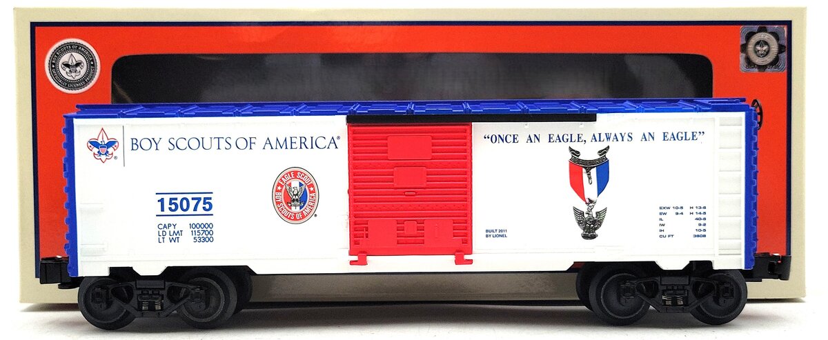 Lionel 6-15075 O Gauge Boy Scouts Of America Eagle Scout Boxcar LN/Box