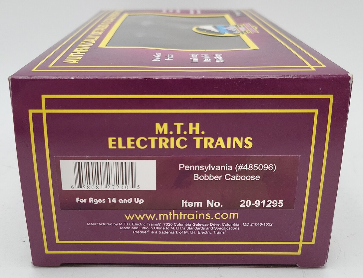 MTH 20-91295 O Gauge Pennsylvania Railroad Bobber Caboose #485096