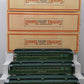 Lionel 11-40018 STD Gauge "Two Tone Green" Lionel Lines Passenger Car Set NIB