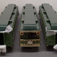 Lionel 11-40018 STD Gauge "Two Tone Green" Lionel Lines Passenger Car Set NIB