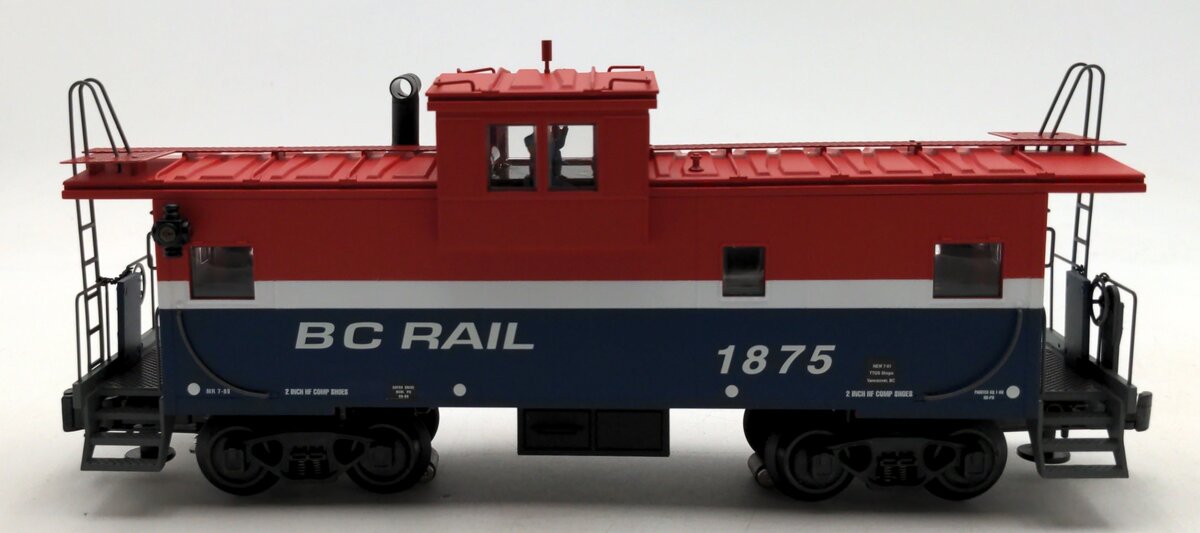 K-Line K613-8012 BC Rail Extended Vision Lighted Caboose NIB