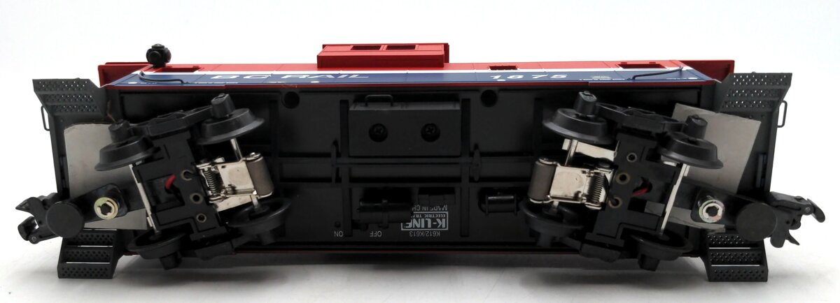K-Line K613-8012 BC Rail Extended Vision Lighted Caboose NIB