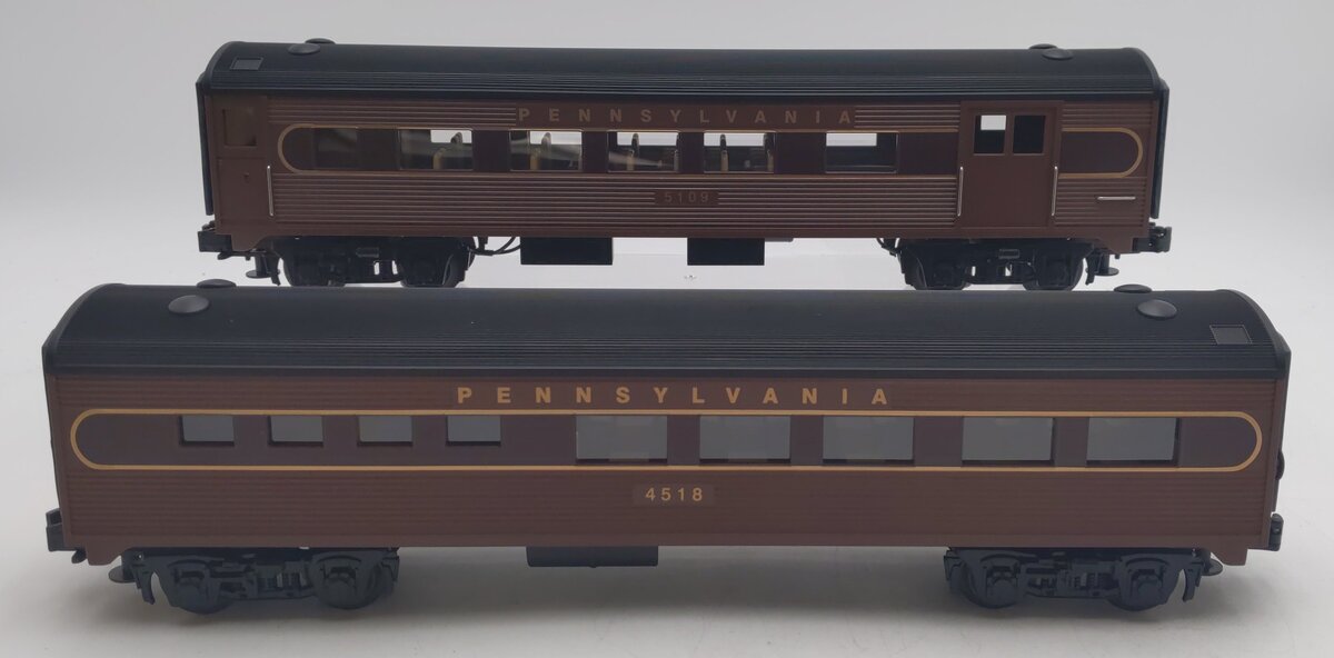 MTH 30-6106 O Gauge Pennsylvania Streamlined Combine/Diner Set NIB