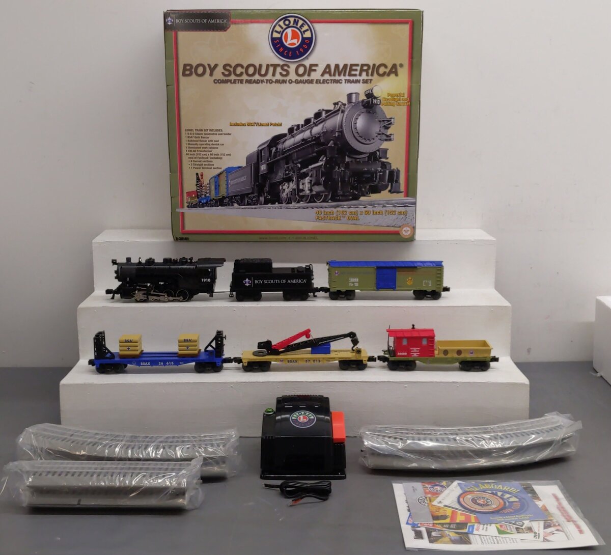 Lionel 6-30161 O Gauge Boy Scouts of America Steam Freight Train Set