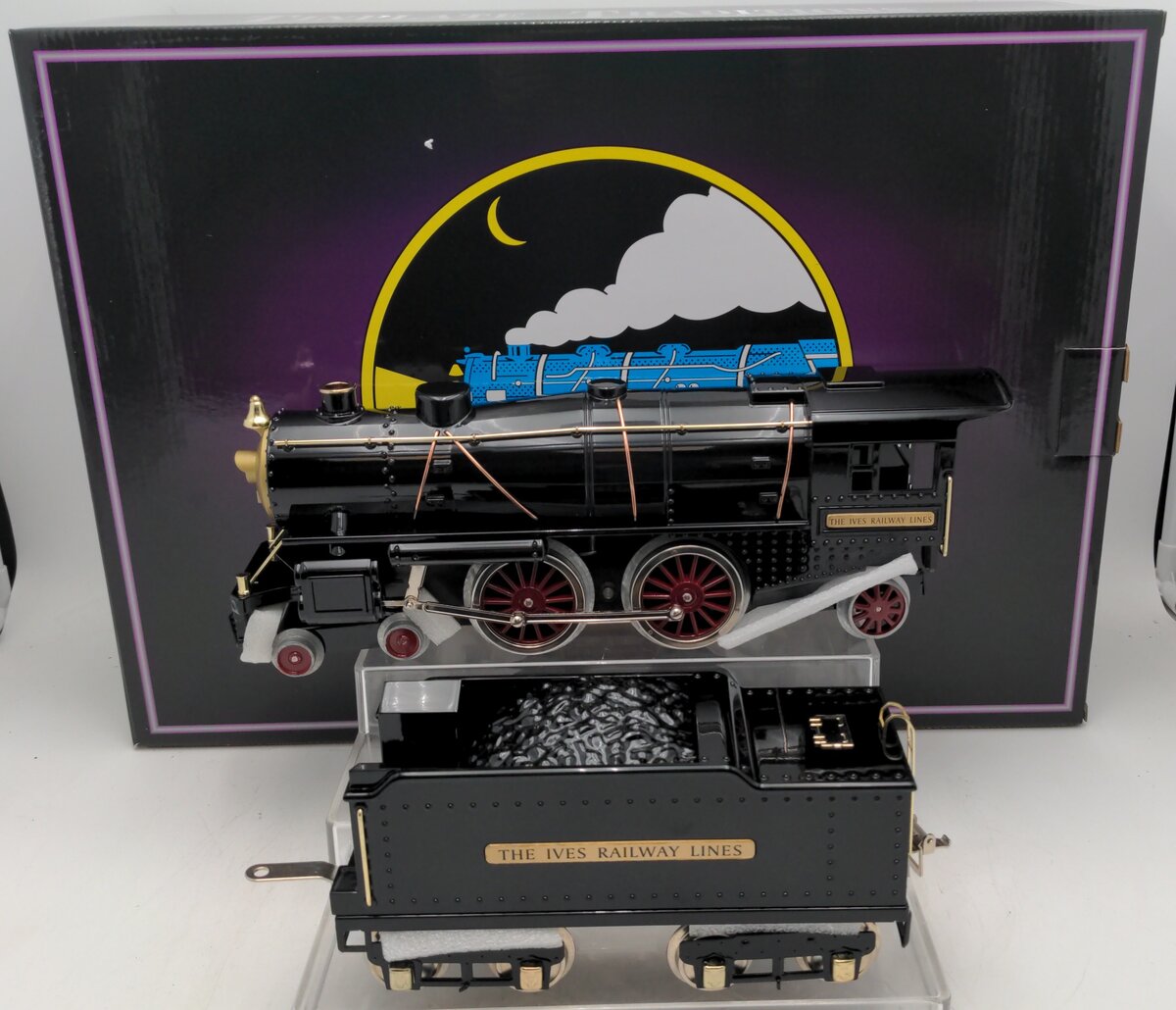 MTH 10-1342-1 Standard Gauge Ives Steamer W/ PS 3.0 Black EX/Box